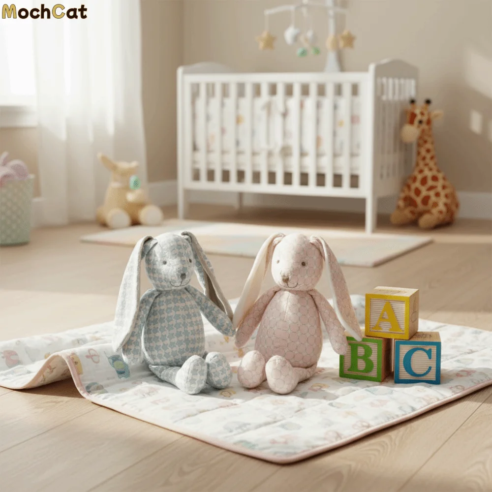 30cm Size Cartoon Rabbit Plush Toys Long Ears Nordic Style Soft Plush Stuffed Animal Soft Plush Kawaii Nordic Style Plush Doll