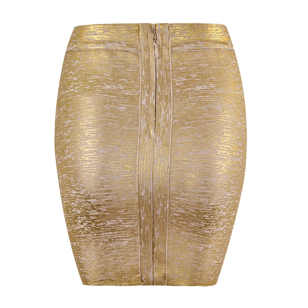 Selg Hot Stamping Bandage Fashionable And Elegant Women's Short Skirt, Buttocks Wrapped, One E Skirt