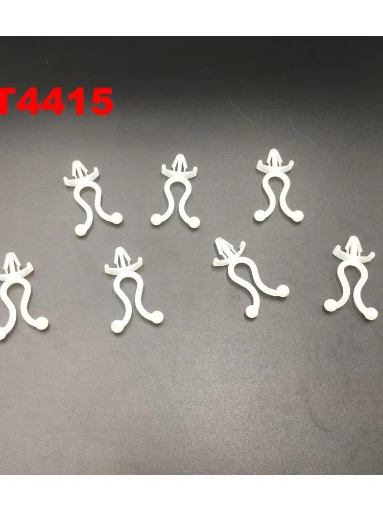 Support de fil en plastique et Nylon blanc T4415, 44mm de longueur, 15mm de diamètre, cercle rond, bagues à pression, attache torsadée, 120 pièces/lot