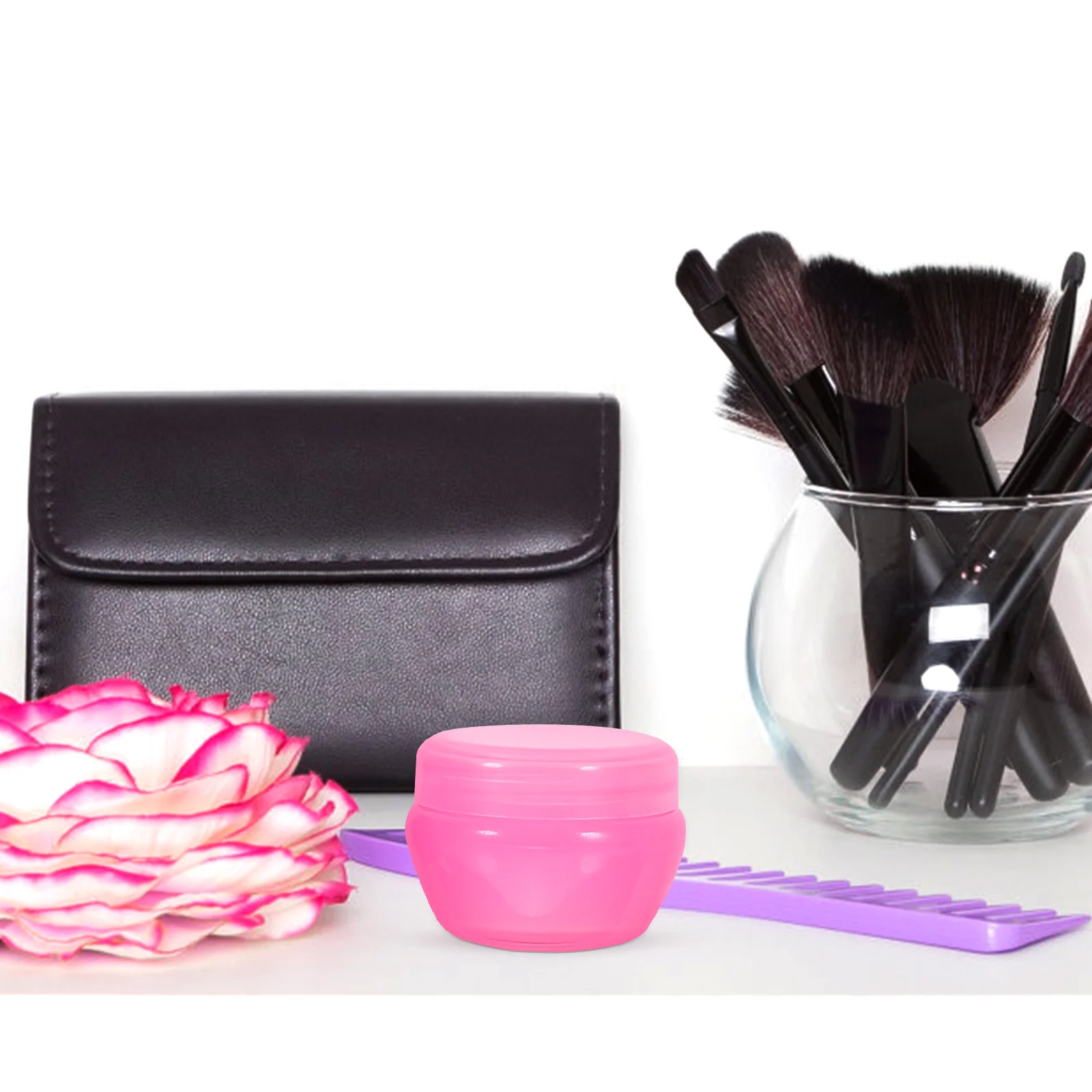 10 Stück Reise-Cremegläser, tragbar, auslaufsicher, kleine Flaschen, Kunststoff, nachfüllbar, Make-up-Creme-Behälter, Flaschen