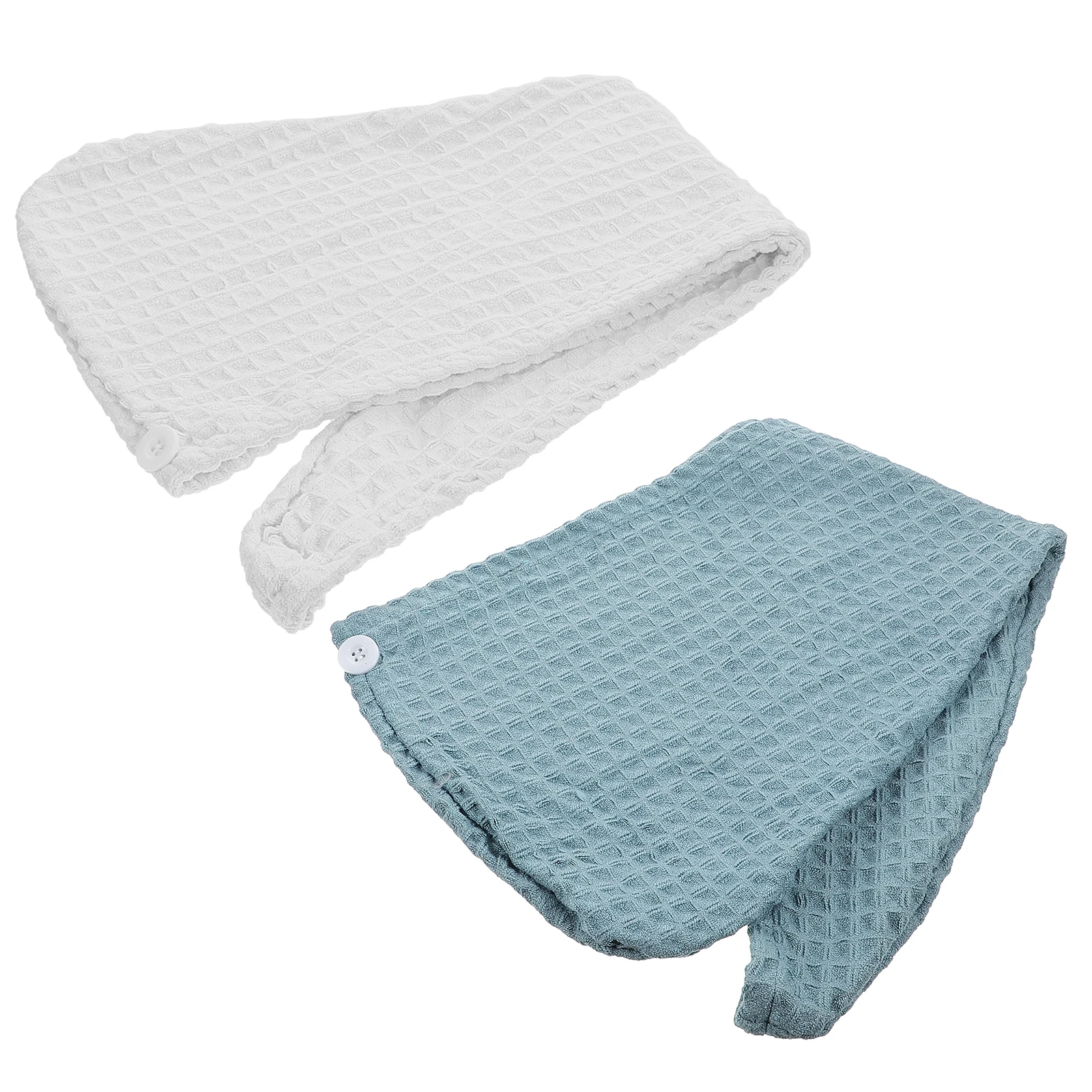 

2 Pcs Dry Hair Cap Hat Caps Bonnet Sleeping Towel Curly Fast Water Proof