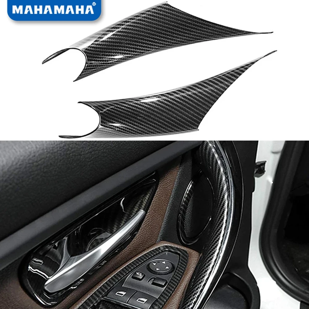 

For BMW 3/GT 4 Series F30 F35 GT320Li 2012-2018 Car Styling ABS Interior Door Panel Grab Handle Armrest Protective Cover