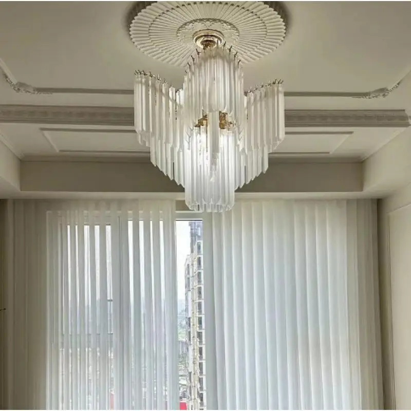 

Four leaf clover pendant light ceiling home LED glass pendant light living room hall retro villa pendant light European style