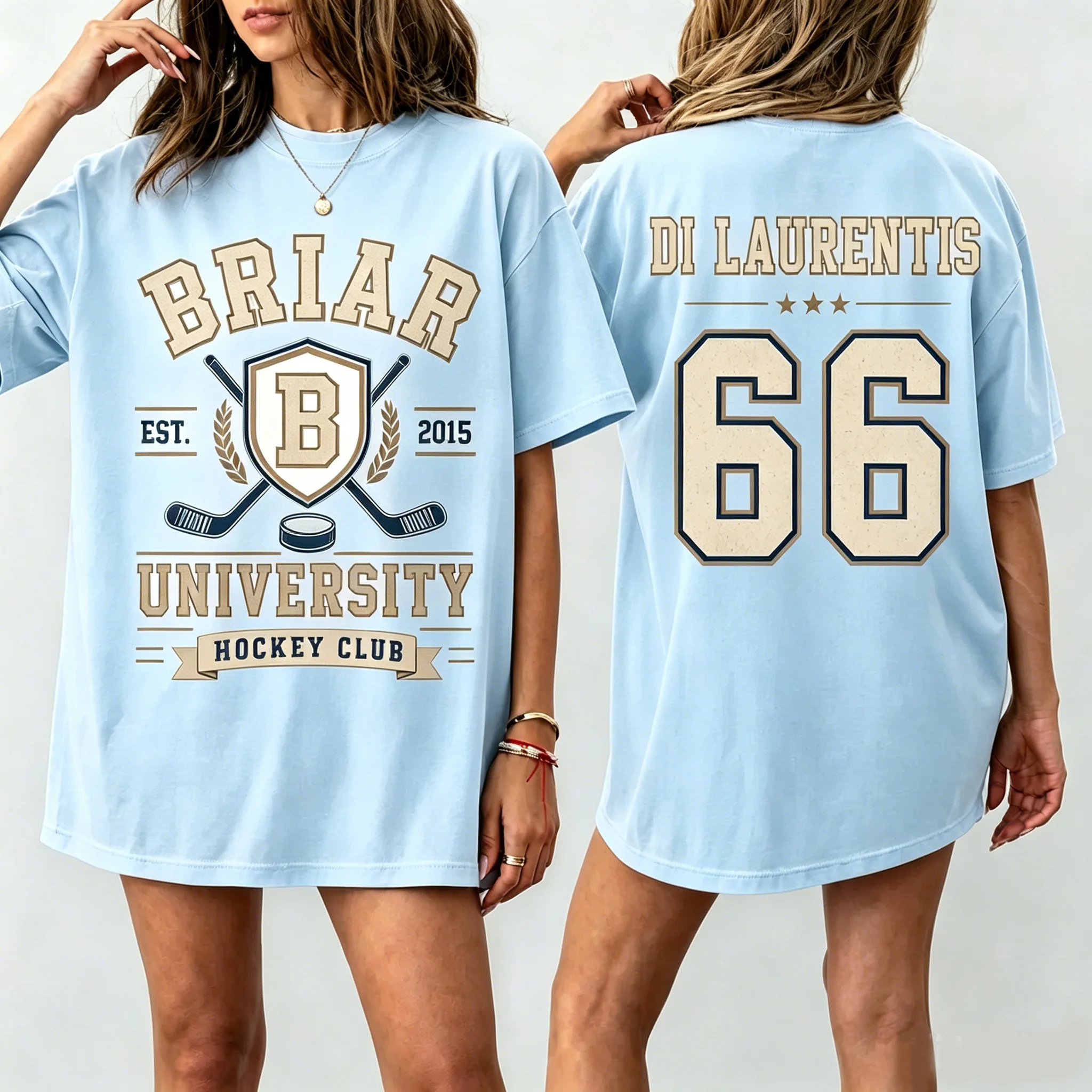 Off Campus Briar Hockey T Shirts Hockey Romance Shirt Dean Di Laurentis Pure Cotton Tees Summer Unisex O-neck Short Sleeve Tops