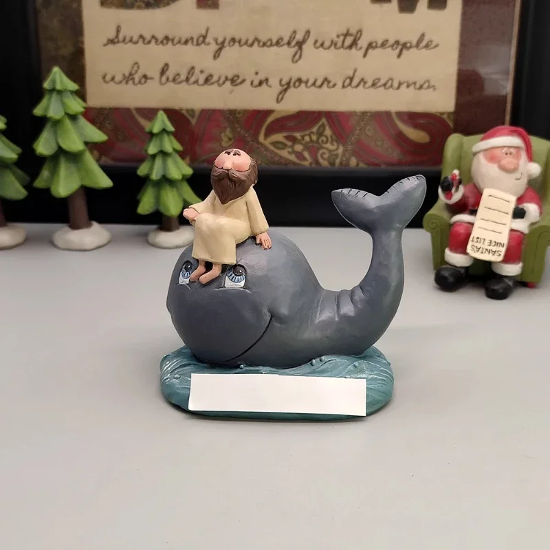 

Character decoration American whale ornament birthday gift Thanksgiving gift Crafts new resin ornament desktop