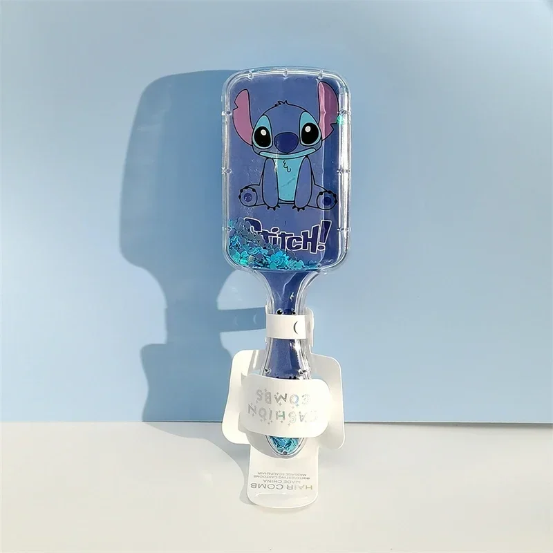 Disney Stitch Air poduszka grzebień do włosów Cute Cartoon anioł masaż fryzjerski Airbag włosy dziewczynka i dziecko prezent świąteczny śliczny grzebień