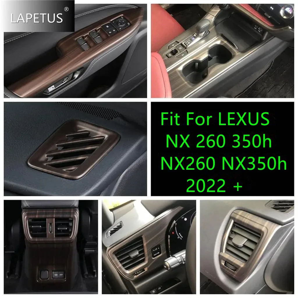 

Wood Grain Window Lift Button / Gear Shift / Air AC Cover Trim For LEXUS NX 260 350h NX260 NX350h 2022 - 2025 Car Accessories