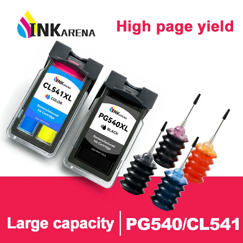 PG540 CL541 For Canon PG 540 CL 541 Refillable Cartridge PG540 For Canon Pixma MG4250 MG3250 MG3255 MG3550 MG4100 MG4150 Printer