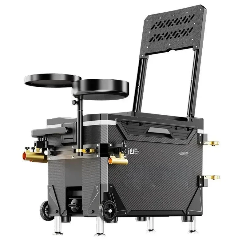 Track fishing box full set of wheel fishing box multi-functional Taiwan  box ultra-light fish bucket  gear