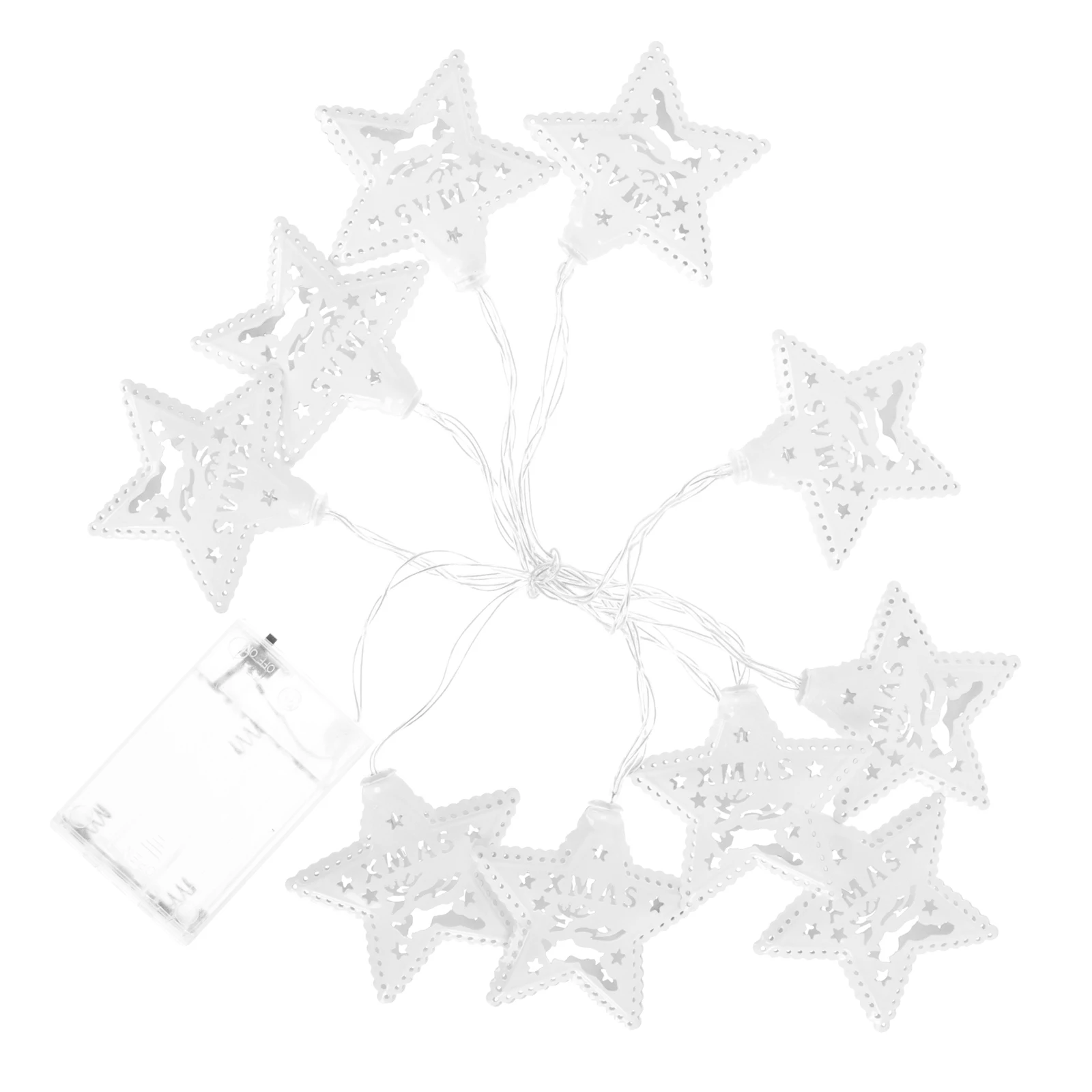 

1pc Christmas Tree String Lights LED Decorative Light Snowflake Reindeer Theme Party Fence Roof DIY nament Holiday