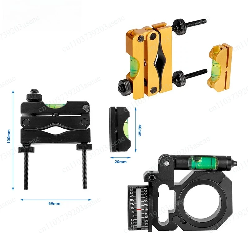 11/21mm Level Bracket & 30/34mm Tube Clamp, Scope Bubble Level Calibrator, Flashlight Balance Instrument
