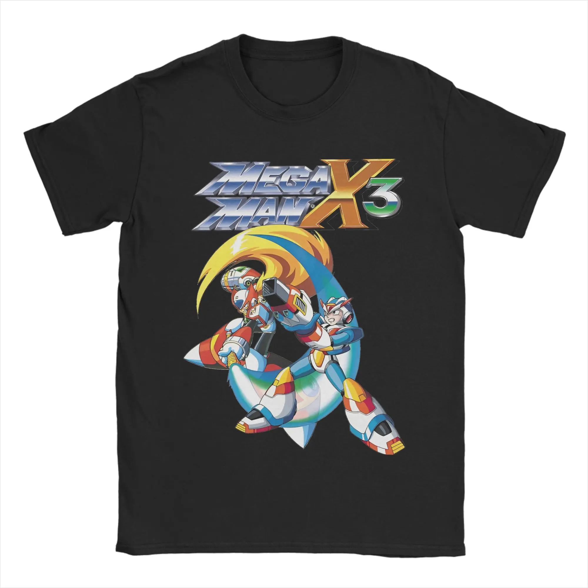 Men Women's Megaman X Games T Shirt  Cotton Tops Humorous Short Sleeve Round Neck Tee Shirt Graphic T-Shirts