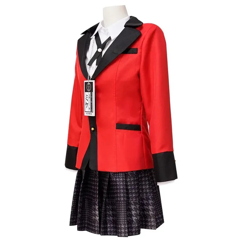 

ASDH8@ Ensemble Uniforme Scolaire de Joueur Compulsif Anime Meari Saotome KakeNAFTA UI, Jabami Yumeko Cosplay Costumes, Uniform