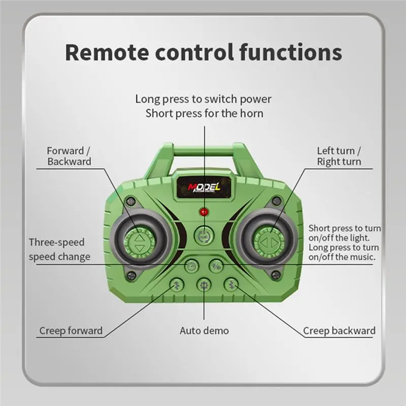 YSUN-1: 64 Desktop Mini Alloy Remote Control Card Four-Wheel Drive Six Wheel Transport Vehicle Simulation Model 8D Yellow