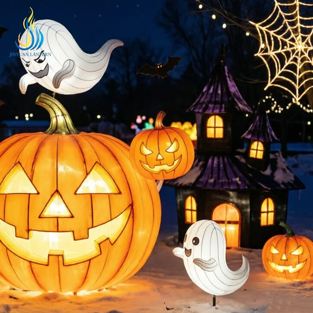 巨大なインタラクティブなハロウィーンのカボチャの馬車型フェス - Pumpkin Lantern Halloween のレビューと価格
