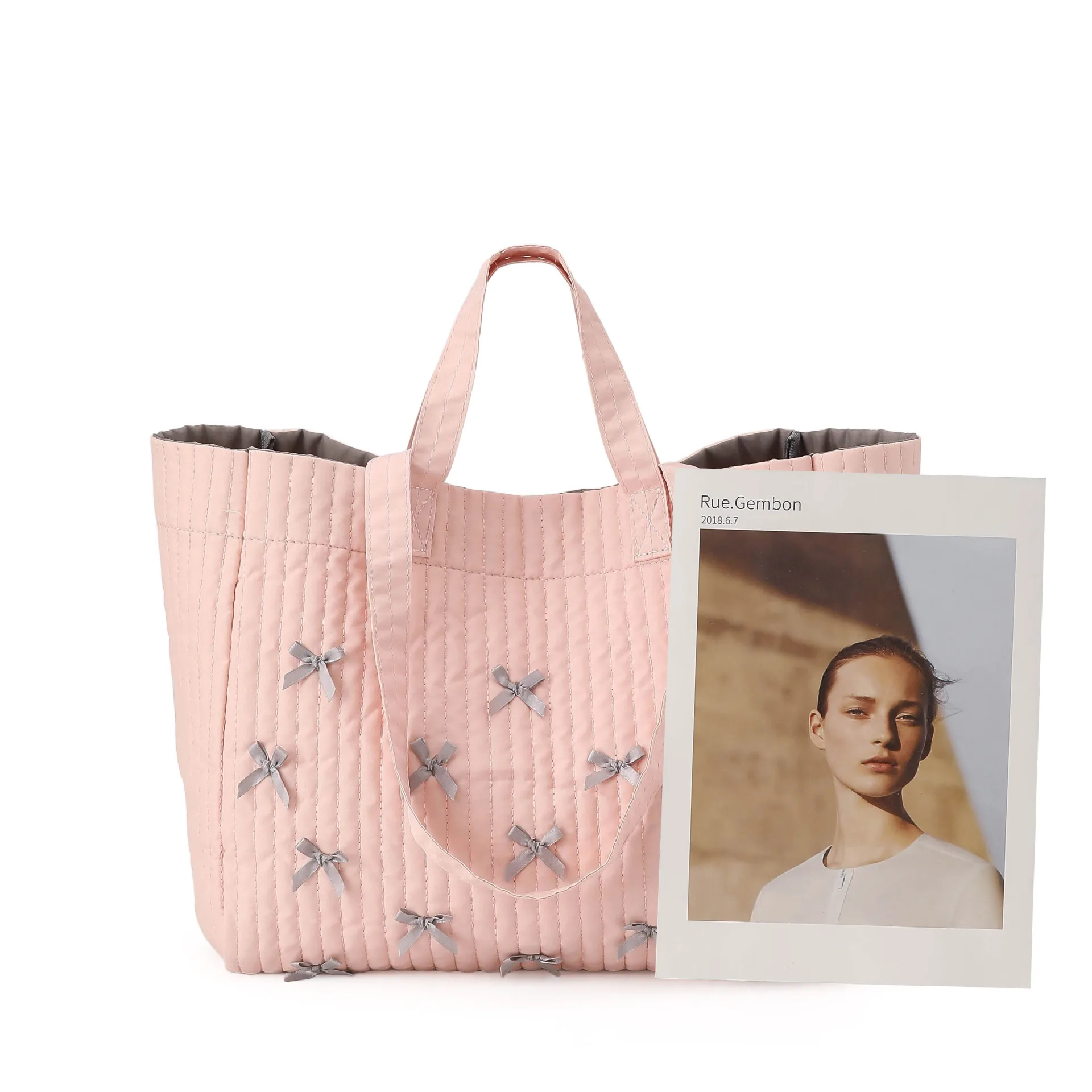 Bolsa de mamá de gran capacidad, bolsa de mensajero ligera, bolsa de pañales de mano y de hombro multifuncional de moda para salidas