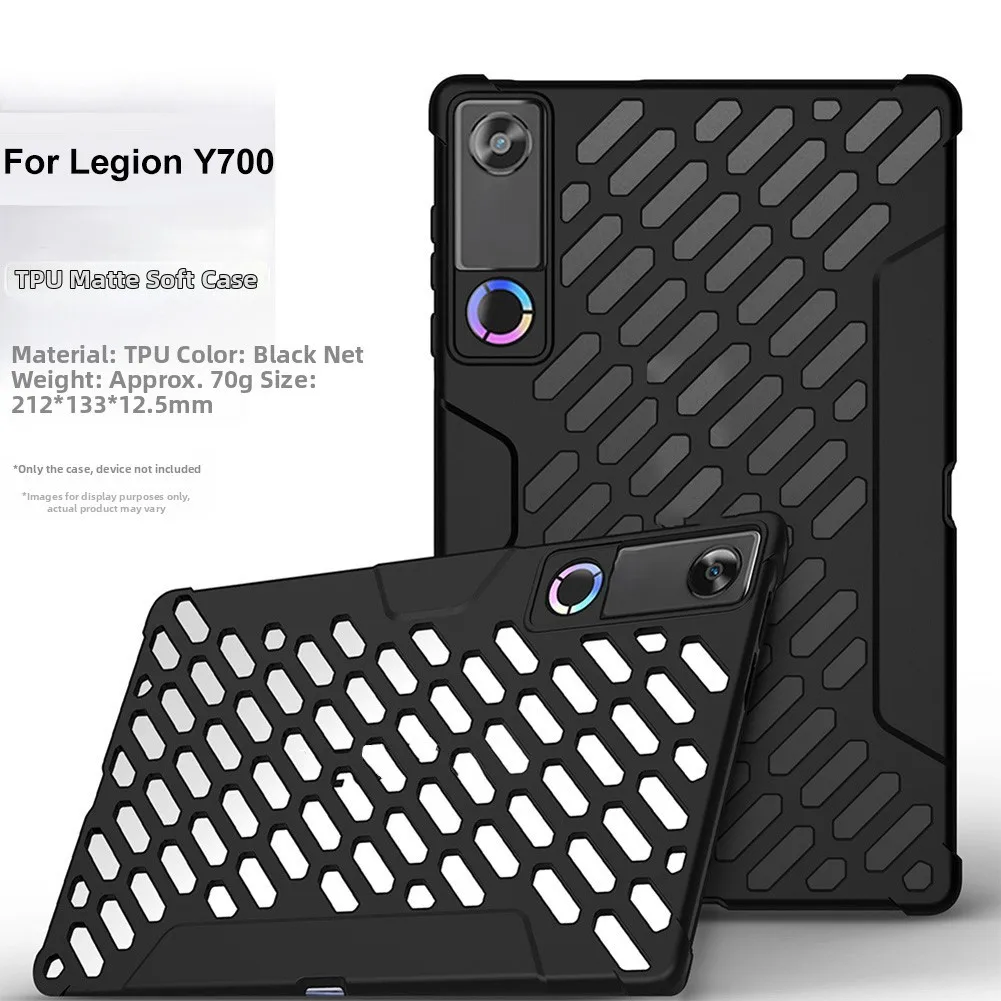 

1 Pcs Silicone Protective Case For Legion Tablet Y700 8.8inch Sleek Black Lightweight Perfect Fit Tablet Computer Accessories