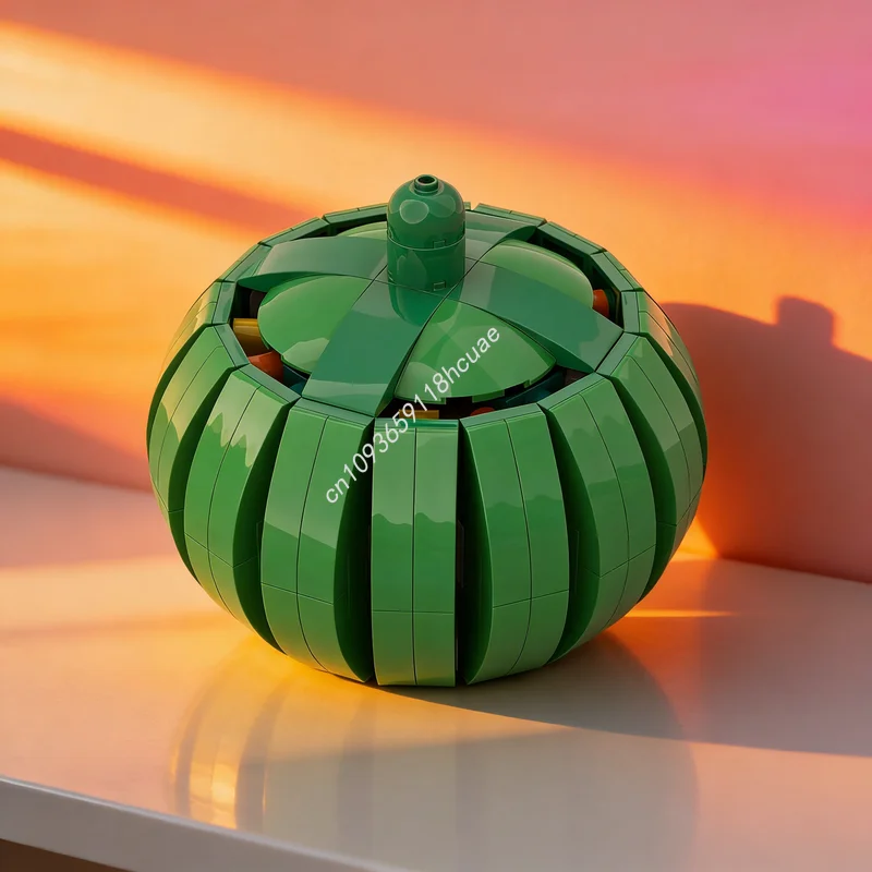 

296pcs MOC PUMPKIN Model Building Blocks Architecture DIY Festival Gifts Creative Education Toys Brick Birthday Idea