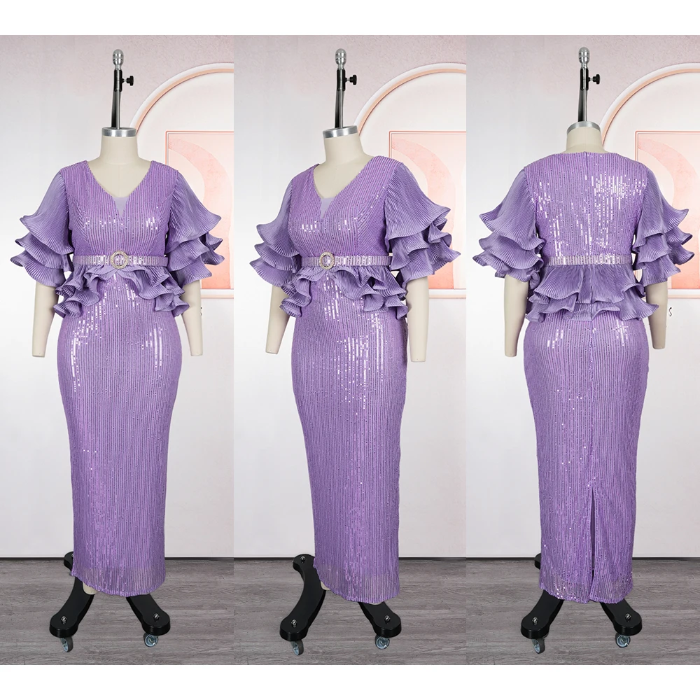 2026 موضة جديدة فساتين الحفلات الأفريقية للنساء دبي الترتر ثوب مسائي الزفاف حجم كبير فستان عيد الميلاد تركيا أنيق