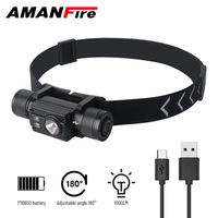 Amanfire HP500 Headlamp Infinite Dimming Headlight 1000LM Head Lamp Outdoor Waterproof Type-C Charging Torch