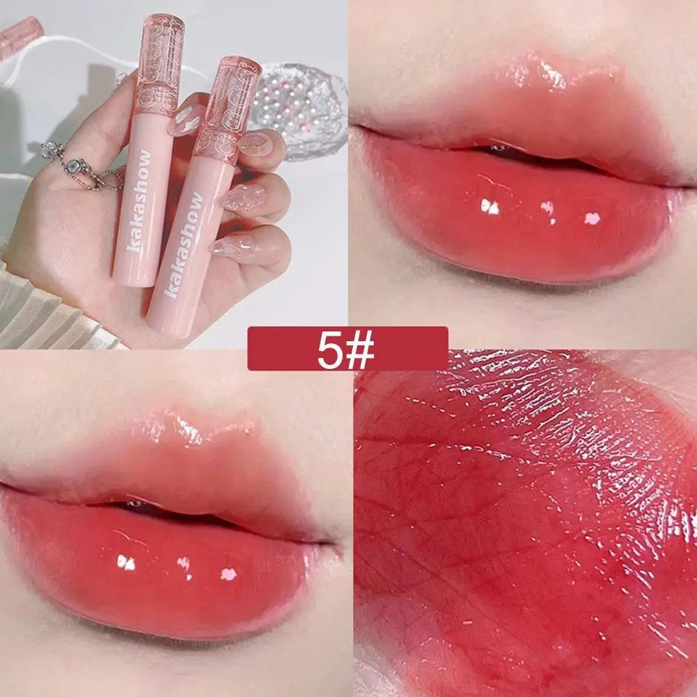 3g Lip Glaze High Gloss Long Lasting Moisturizing Mirror Lip Gloss Fashion Liquid Lipstick For Daily Makeup Famle Decoratio X8U5