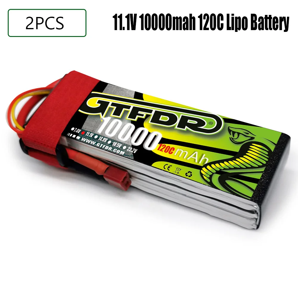 GTFDR 3S 11,1 V batería LIPO 7200MAH 8200MAH 9400MAH 10000MAH 120C 140C para coche RC 1/10 1/8 Buggy truggy RC coche camión UAV RACING