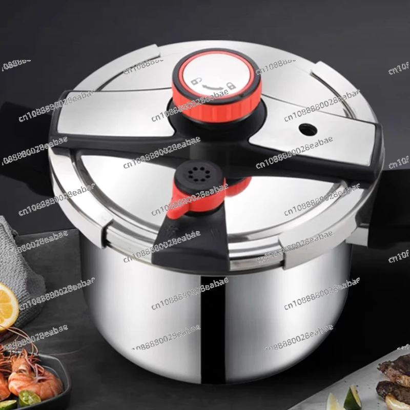 Explosion-Proof Thickened 304Stainless Steel Pressure Cooker Household Large Capacity Pressure Cooker Induction Cooker Universal