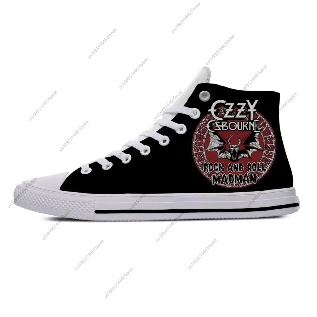 

Osbourne Rock Singer Ozzy Heavy Metal модная повседневная тканевая обувь с высоким берцем легкие дышащие мужские и женские кроссовки с 3D принтом