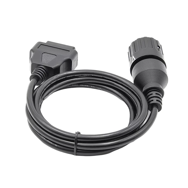 For BMW Motorcycles 10Pin To 16Pin OBD2 Connector Cables ICOM-D Cable 10Pin To 16Pin OBD 2 Extension Cable I-COM tool cables