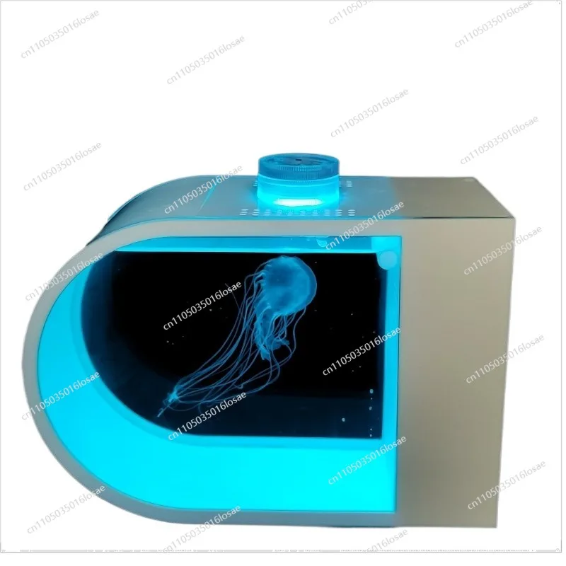 For Desktop U-shaped Jellyfish Tank Silent and Good To Feed The Living Body Inverted Jellyfish Pet Tank