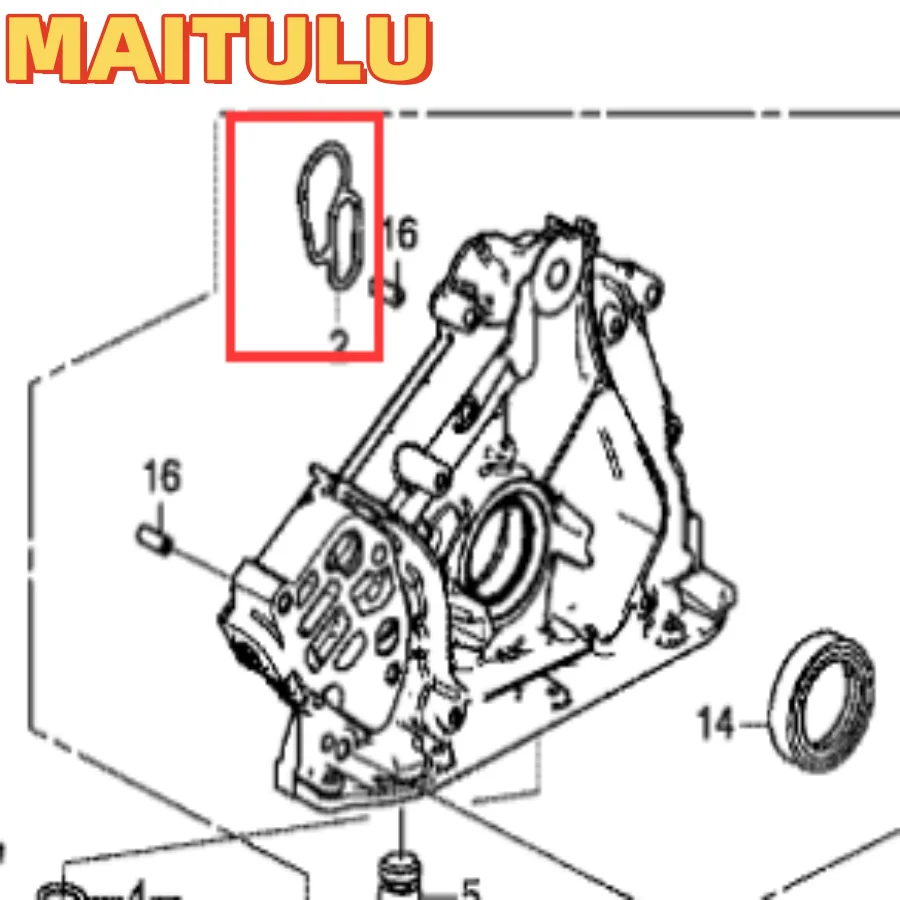 Adequado para honda 03-13 accord v6 costu piloto odyssey acura 3.0l 3.5l anel de borracha de vedação da bomba de óleo 15115-p8a-a01 peças de automóvel