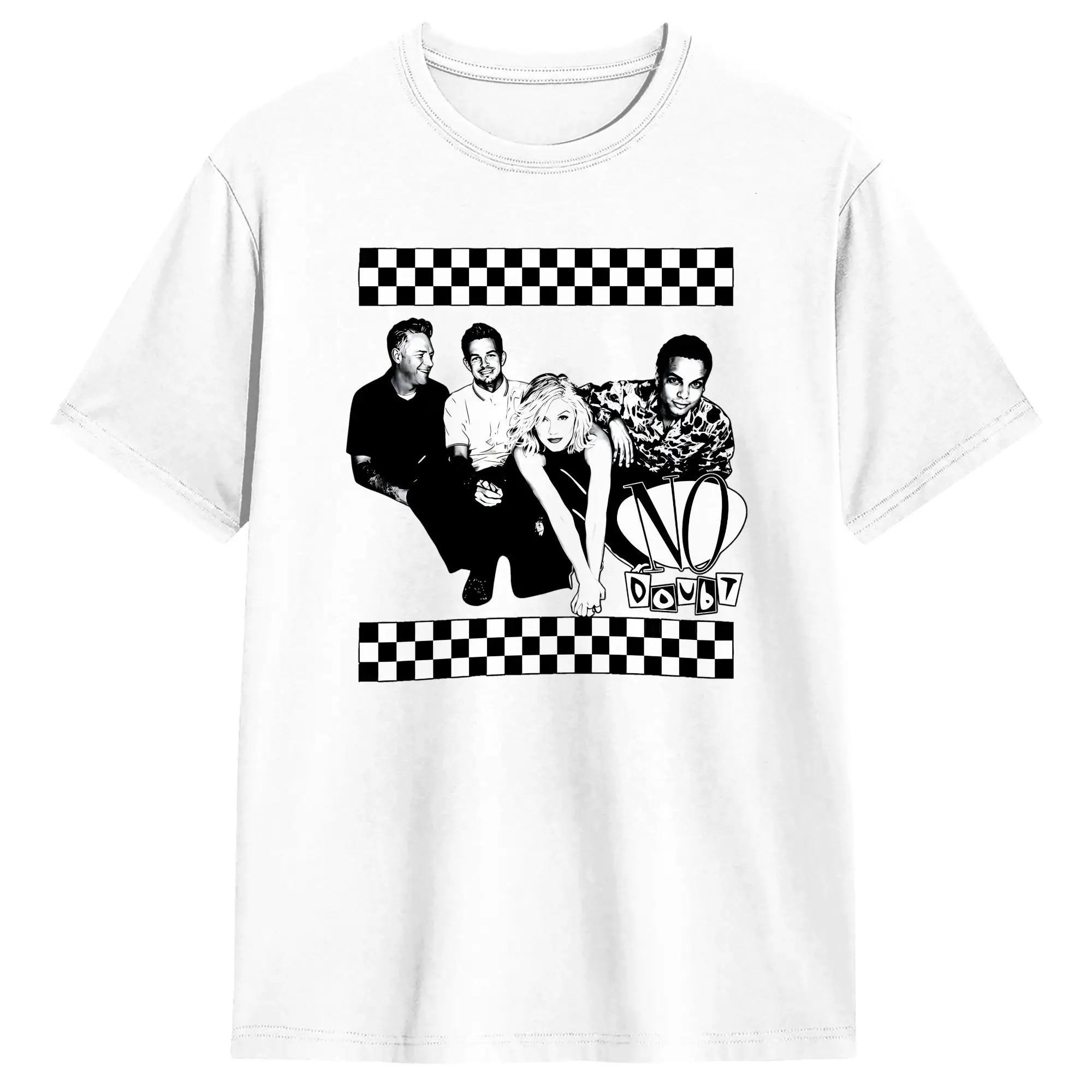 Rock No Doubt Band Tour 2026 T-Shirt Men  Funny Pure Cotton Tees Round Neck Short Sleeve T Shirt Summer Clothing