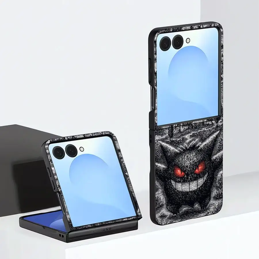 Pokemons Pikachus Case for Samsung Galaxy Z Flip 8 Z Flip6 ZFlip8 Z Flip5 Z Flip 7 6 5 4 Z Flip4 ZFlip7 FE Phone Shell