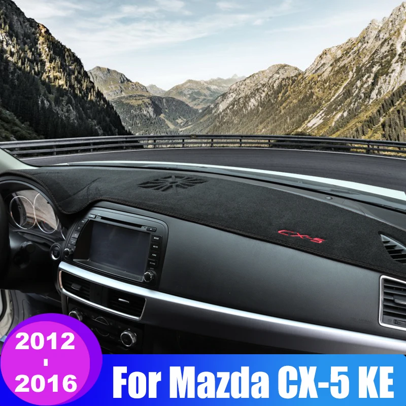 

Для Mazda CX-5 CX5 KE KF 2012-2016 2017 2019 2020 2021 2022 2023 крышка приборной панели автомобиля коврик для приборной панели солнцезащитный козырек нескользящая накладка аксессуары