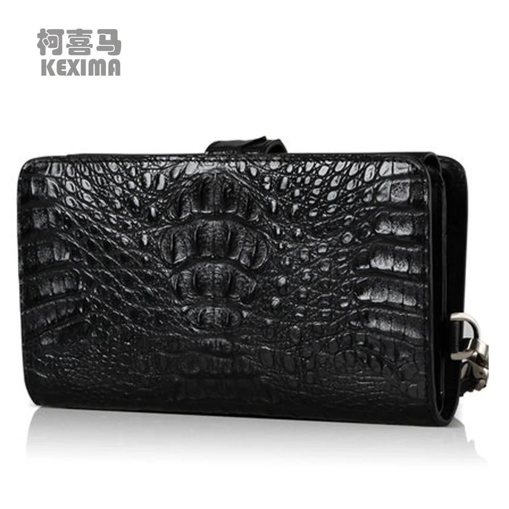 KEXIMA kadilaier import crocodile handbags  Men crocodile bags large capacity  Commercial bag  men  crocodile leather  Hand bag