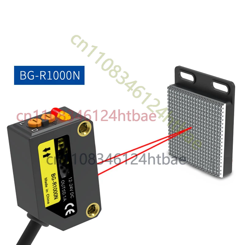 For BG-T3000N Laser Photoelectric Switch Through Beam Sensor R1000N Mirror Reflection Photoelectric Sensor