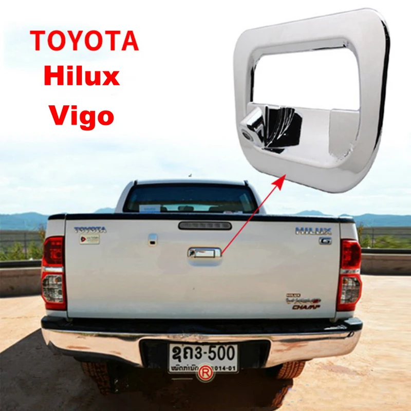 Car Reverse Rear view Camera For Toyota Hilux Vigo Pickup 2004~2013 2014 2015 Backup Parking Camera / Trunk Handle CAM