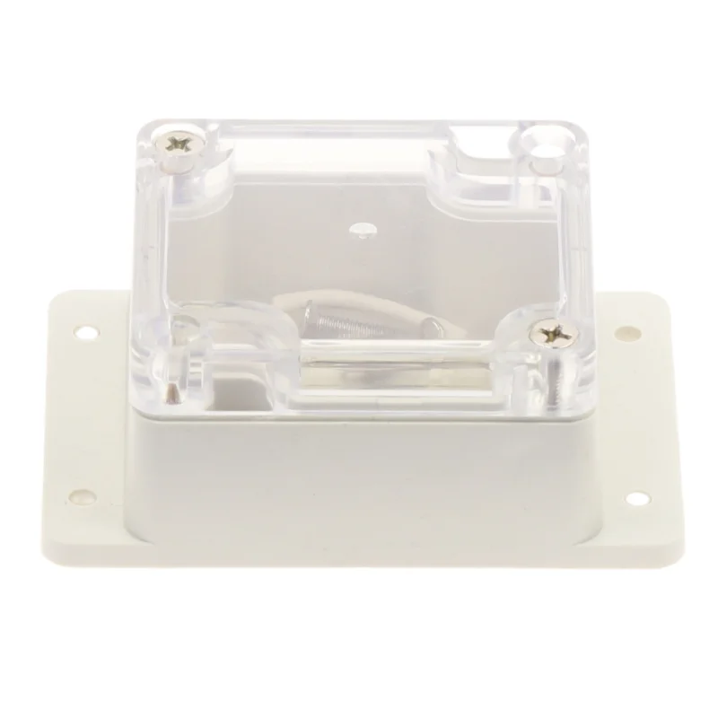 1pc With Ears 65x58x35mm Plastic Waterproof Clear Cover DIY Project Electronic Box Transparency Enclosure Case ABS