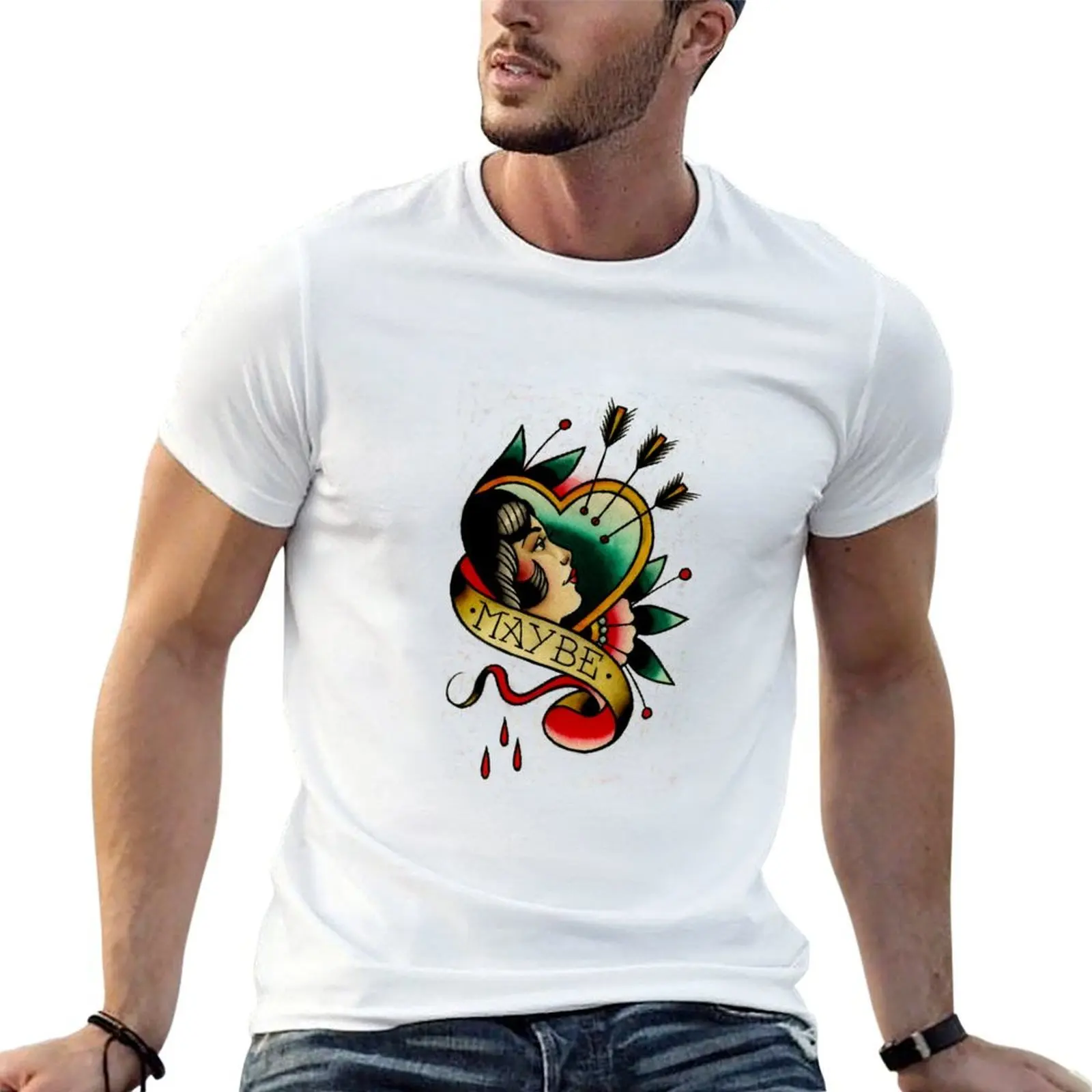 Maybe T-Shirt man graphic t shirt t shirts designer essential t shirt T-shirt