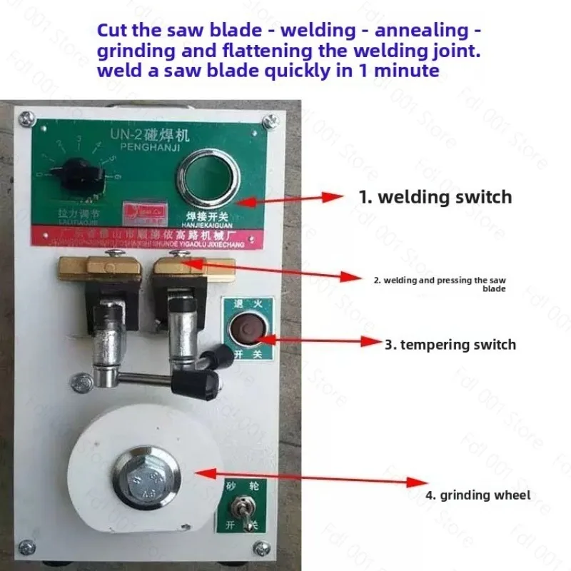 Collision Welding Machine Butt Welders With Tempering For Band Saw Blade Metal Strip 2000W Metal Steel Stripuch Welding