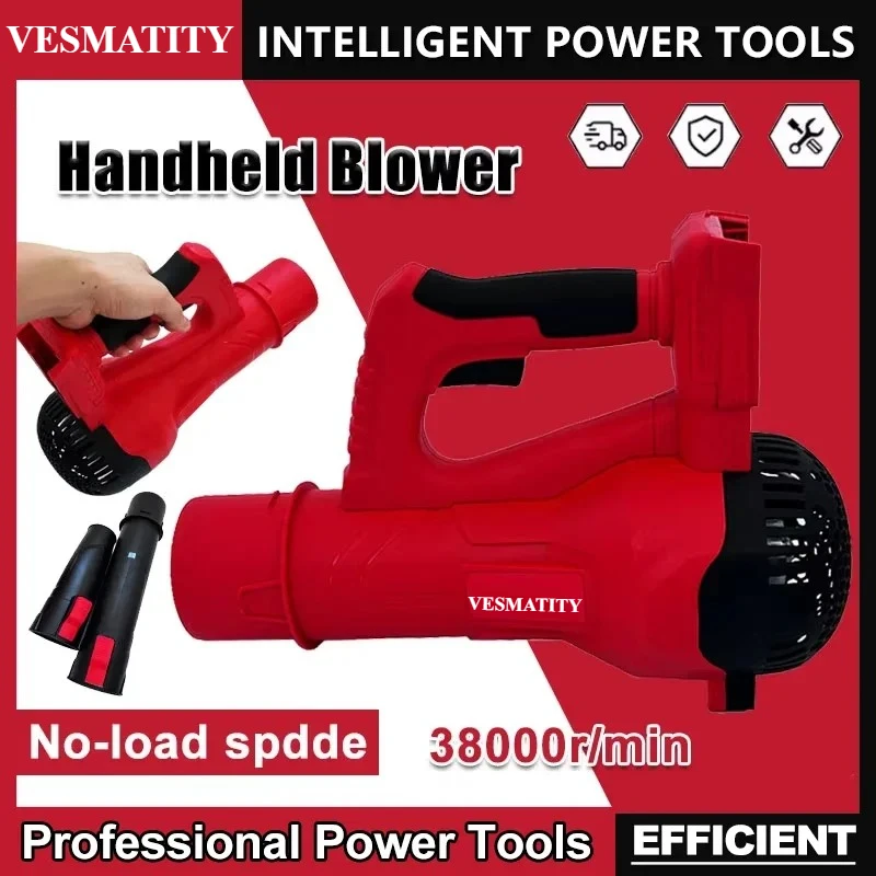 Portable Cordless Air Blower Brushless Handheld Leaf Jet Turbo Blower Power Tool For Milwaukee Battery