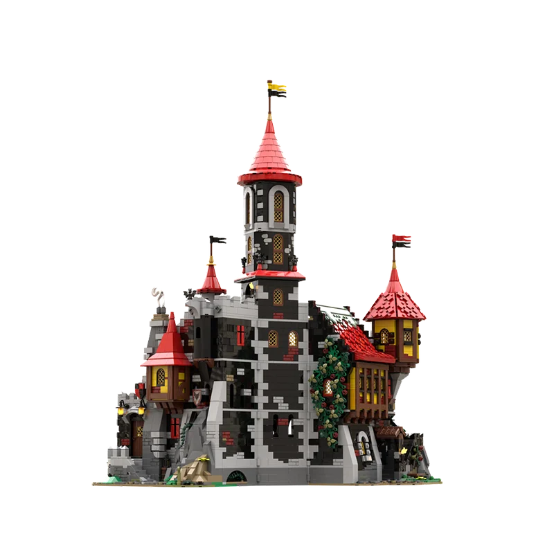 ชุดตัวต่อ MOC สถาปัตยกรรมยุคกลาง ปราสาทแห่งอสูรผีเสื้อ 3995 ชิ้น แบบประกอบเอง ของเล่นเด็ก ของขวัญวันเกิด/คริสต์มาส