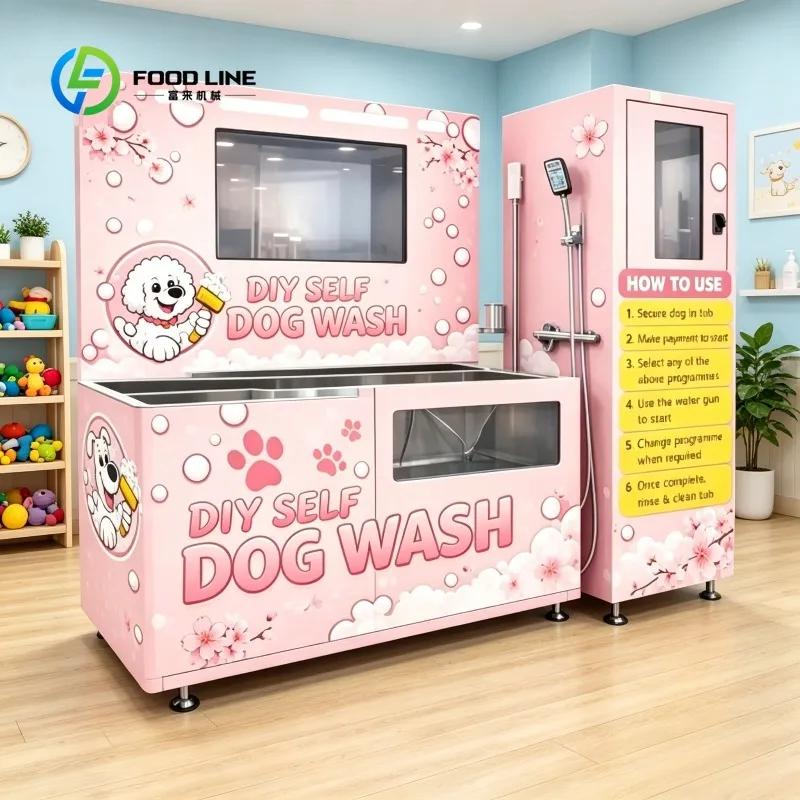 Customize Intelligent Pet Bathing Drying Machine Full Automatic Constant Temperature Indoor Shower Cleaning Grooming Equipment