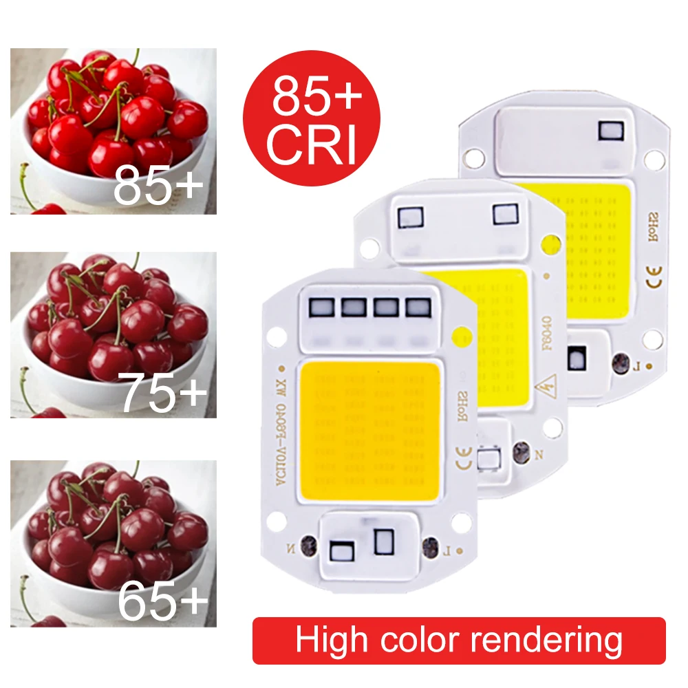 20w 30 50w led cob lâmpada grânulo ac 220v ip65 inteligente ic nenhuma necessidade motorista diy luz de inundação lâmpada led spotlight lâmpada chip
