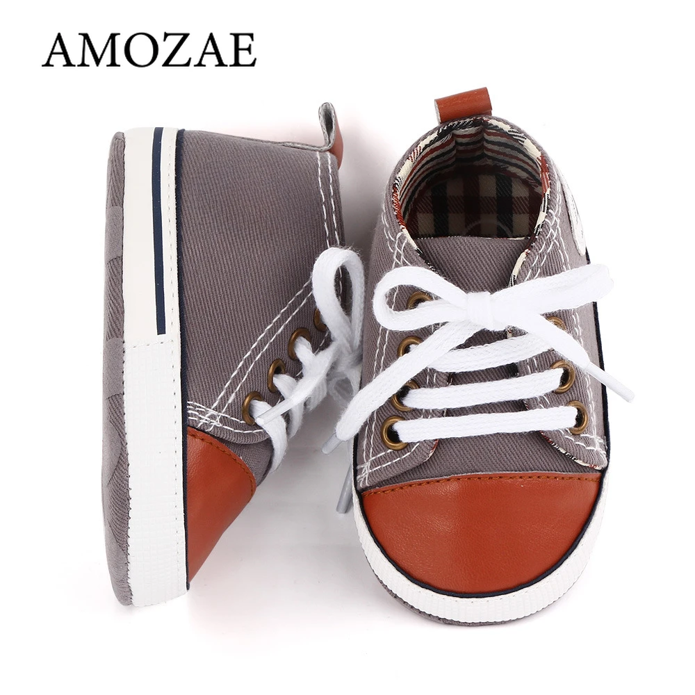 New Baby Canvas Shoes Baby Boys Girls Shoes Sports Crib Shoes Infant First Walkers Toddler Soft Sole Anti-slip Baby Sneakers
