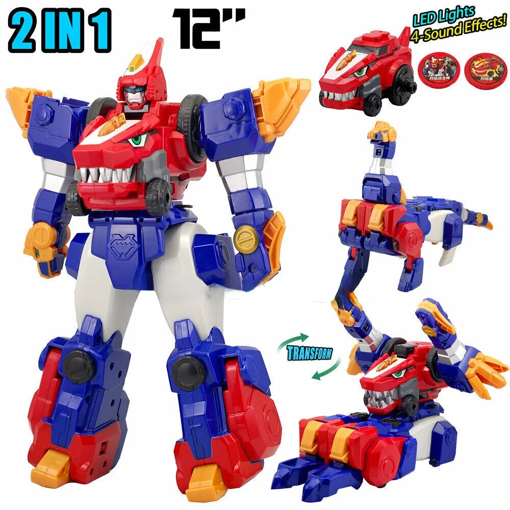 New Dino Core Ultra D-Buster Tyranno Dinosaur Transform Robot Combiner 5in1 Action Figure Model Toy No Box For Boys Girls