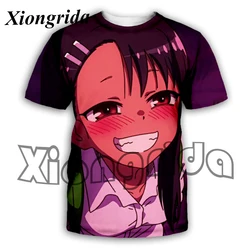 Nagatoro Hayase Kawaii Loli T Shirt Mens 3D Hentai Sexy Anime Crew Neck Tees Cosplay Otaku Short Sleeve Tops Unisex Summer