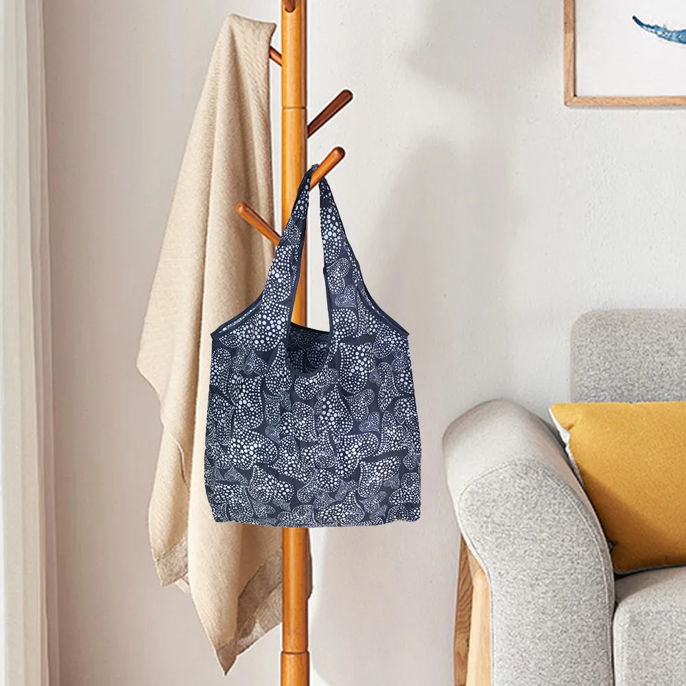 Large Portable Shopping Bag Waterproof Folding Tote Bag Reusable Eco-Friendly Large Capacity Handbag for Food Grocery Storage