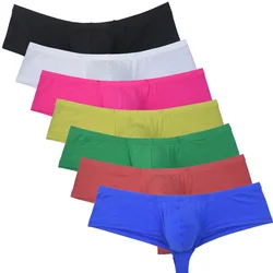 Uomo Ice Silk Cheeky Bikini Boxer intimo Hipster Trunks Calzoncillos Hombre maschio Bulge Buns Shorts