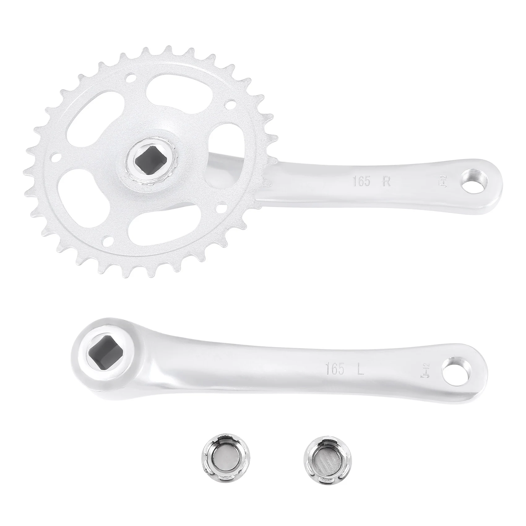 

Bike Crankset Bicycle Chainring Pedals 32T Crank 165mm Single Speed Bike Chainwheel